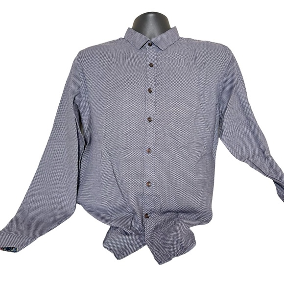 100% Cotton Simons Le 31 Slim Fit Dress Shirt - Picture 1 of 6